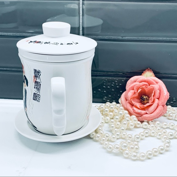 Teavana Capuchin Monkey Ceramic Porcelain Tea Mug - Picture 8 of 12